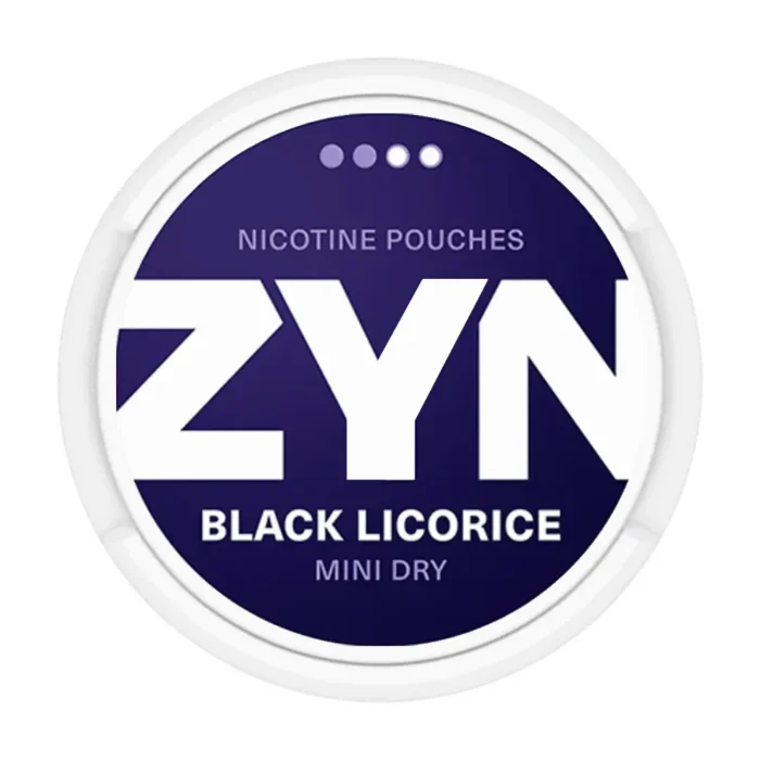 ZYN_Black_Licorice_Mini_MD_2_4_Nicotine_Pouches-NPO-ZYN ZYN MINI DRY BLACK LICORICE 3MG - Image 1