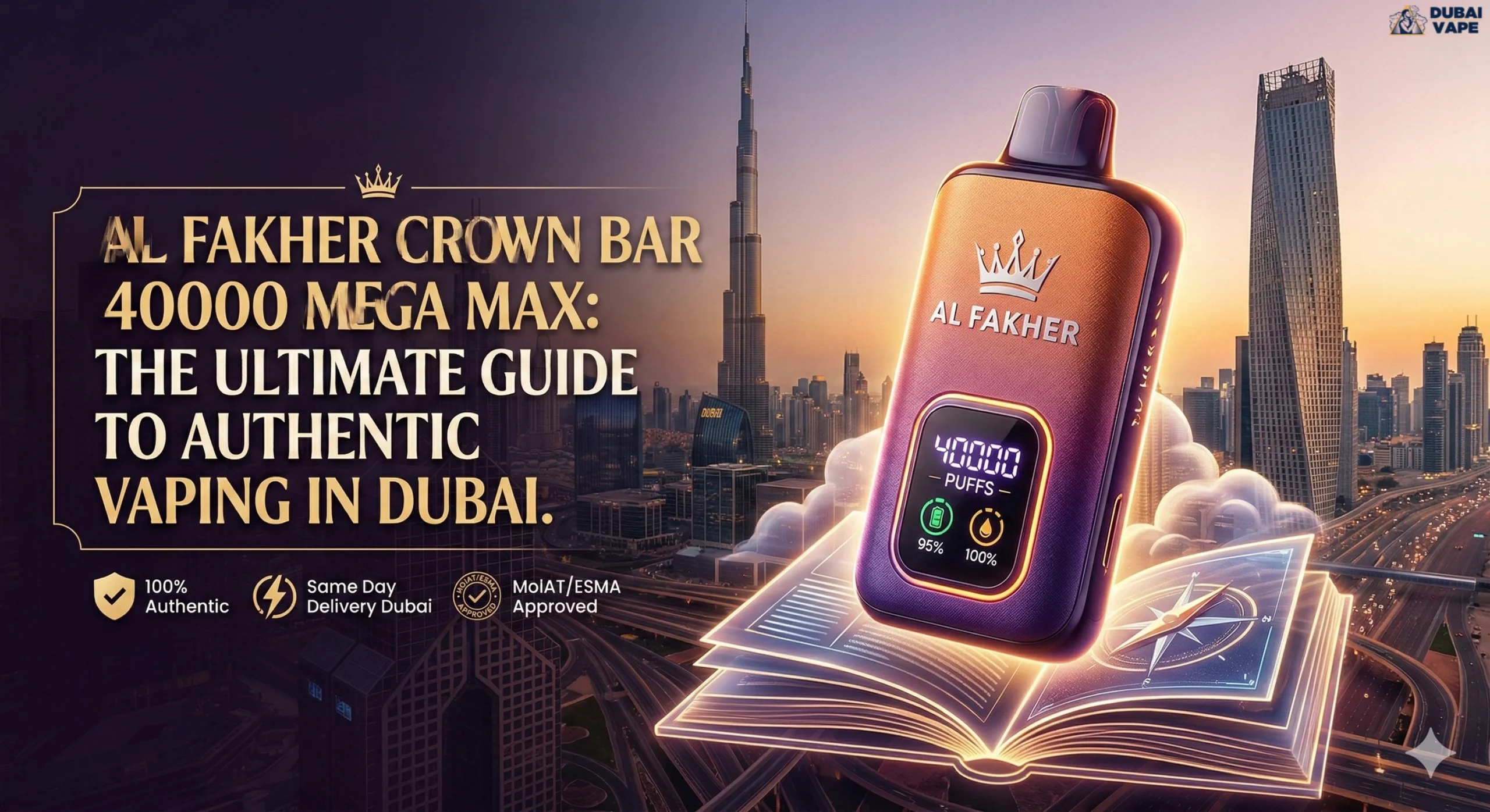 Al Fakher Crown Bar 40000 Mega Max The Ultimate Guide to Authentic Vaping in Dubai