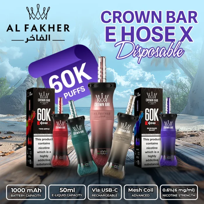Al-Fakher-Crown-Bar-E-Hose-X-Disposable-1__38772.1782335453.webp Al-Fakher-Crown-Bar-E-Hose-X-Disposable-1__38772.1782335453.webp