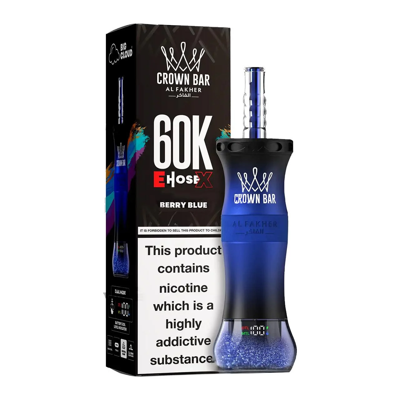 Al_Fakher_Crown_Bar_E_Hose_X_60K_Puff_Disposable_Berry_Blue__16075.1775073026.webp